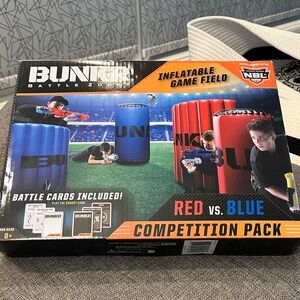 Bunker Battle Zone Inflatable Game Field - Red and Blue Competition Pack